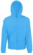 Hooded Sweat Jacket, 280g, Azure Blue-Azúr kék